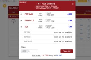 bet pinnacle lines through asianodds .